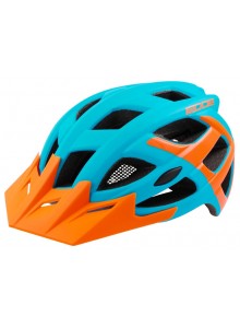 Prilba ROCK MACHINE Edge modro/oranžová vel. S/M 55-58 cm