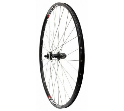 Zapletené koleso 28/29" MAX1 DISC Centerlock zadné Shimano kazeta 8-9sp. čierna/strieborná