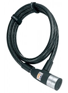 Zámok MAGNUM špirála 185x1,2 cm  5 kľúčov, držiak, kov.hlava