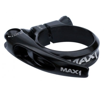 Sedlová objímka MAX1 Race 34,9mm rychloupínací černá