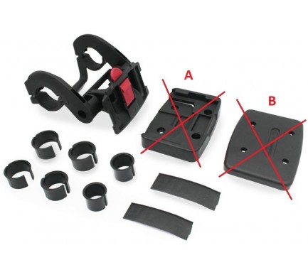 Držák ke koši Animal s klecí Qfix E95 kompozitový