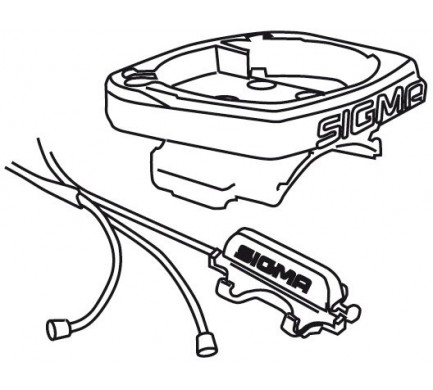 Držiak SIGMA computera s kabelážou kompletné (BC 1909-2209) UNI