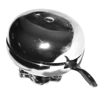 Zvonček retro 8 cm strieborný