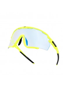 Brýle FORCE CYCLONE černo-fluo,modré foto. sklo