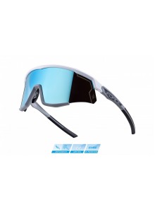 Force Okuliare SONIC bielo-sivé, modré zrkadlové sklo
