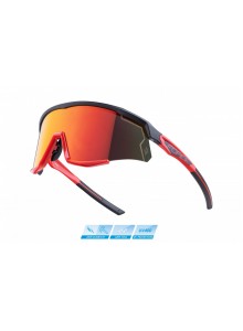 Force Slnečné okuliare SONIC čierno-červené, červené zrkadlové sklo