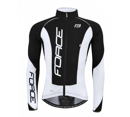 Bunda/dres FORCE dlhý rukáv X68 PRO,čierno-biela S