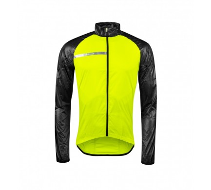 Bunda FORCE WINDPRO KID, fluo-čierna 140-153