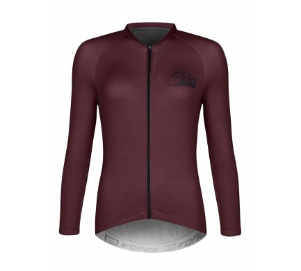Dres FORCE CHARM UNI dlouhý rukáv, bordó L
