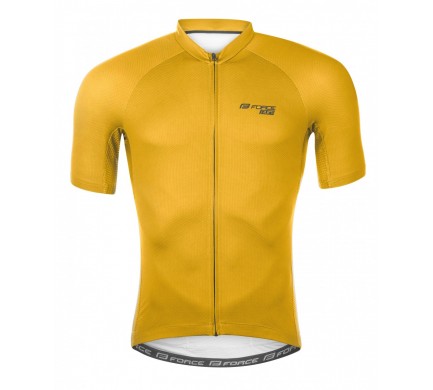 Dres FORCE PURE krátky rukáv, žltý M Dres FORCE PURE krátky rukáv, žltý M
