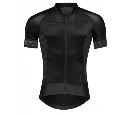 Dres FORCE SHINE krátky rukáv, čierny M Dres FORCE SHINE krátky rukáv, čierny M