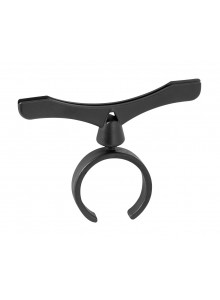 Force Držiak cenovky plastový pre 31,8 mm, 80 mm, čierny