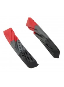 Force Náhradné brzdové gumy, červeno-šedo-čierne 70 mm