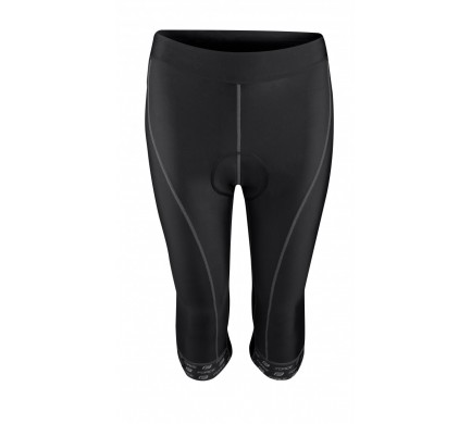 Kraťasy F LADY BIKE 3/4 do pásu s vložkou, čierne M Kraťasy F LADY BIKE 3/4 do pásu s vložkou, čierne M