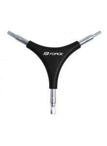 Force Inbusový kľúč trojstranný 4/ 5/ 6, čierny Force Inbusový kľúč trojstranný 4/ 5/ 6, čierny