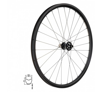 Koleso zadné MTB 29" FORCE TEAM KARBÓN 28 plášťové