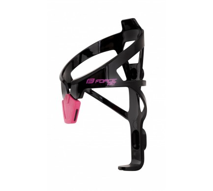 Force košík na fľaše PAT, kompozitný, čierny a ružový Force košík na fľaše PAT, kompozitný, čierny a ružový