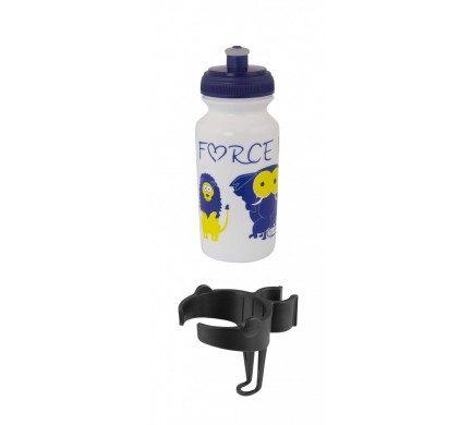 Force Detská fľaša ZOO s držiakom 0,3 l, biela