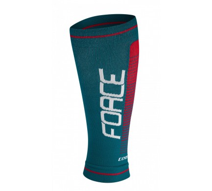 Force COMPRESS návleky na nohy, petrol červená L-XL
