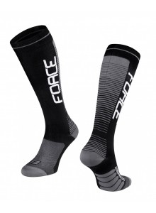 Force Ponožky COMPRESS, čierno-sivé XXS-XS/33-35