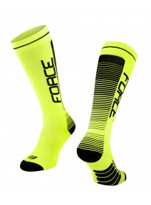 Force Ponožky COMPRESS, fluorescen.-čierne XXS-XS/33-35