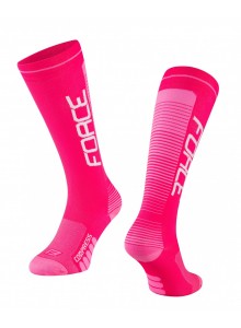 Force Ponožky COMPRESS, ružové L-XL/42-47