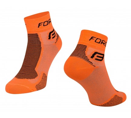 Ponožky FORCE 1, oranžovo-čierne L - XL - posledný kus