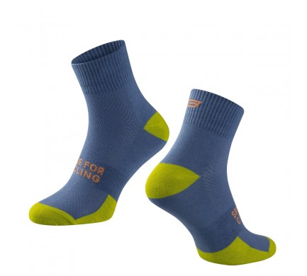 Ponožky FORCE EDGE, modro-zelené L-XL/42-46