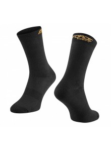 Force ELEGANT vysoké ponožky, čierne a zlaté L-XL/42-46