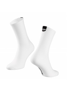 Ponožky FORCE LONGER SLIM, bílé S-M/36-41