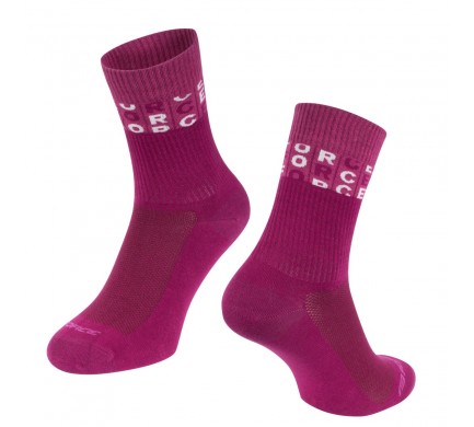 Ponožky FORCE MESA, růžové L-XL/42-46