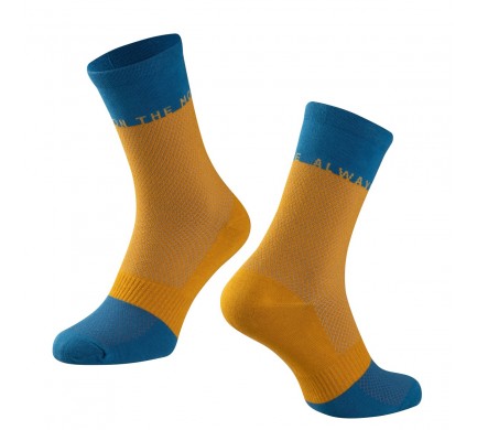 Ponožky FORCE MOVE, žluto-modré L-XL/42-46