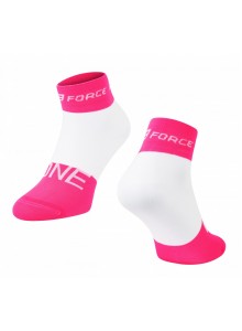 Force Ponožky ONE, ružovo-biele S-M/36-41