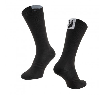 Ponožky FORCE SECTOR, černé L-XL/42-46