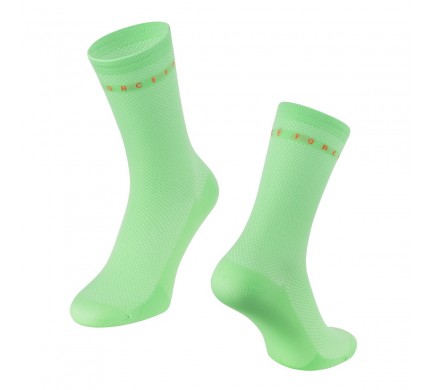 Ponožky FORCE SMACK, limeta L-XL/42-46