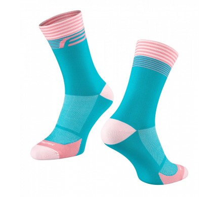 Force Ponožky STREAK, modro-ružové L-XL/42-46