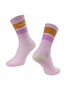 Ponožky FORCE STRIPE dlouhé, fialové S-M/36-41