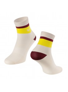 Ponožky FORCE STRIPE krátké, krém-žluté S-M/36-41