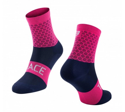 Force Ponožky TRACE, ružovo-modré L-XL/42-47