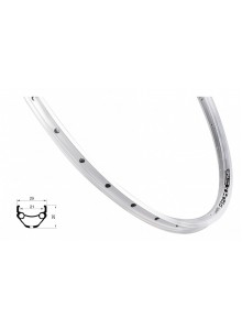 Ráfek FORCE PRIME 622x21, 32děr, stříbrný