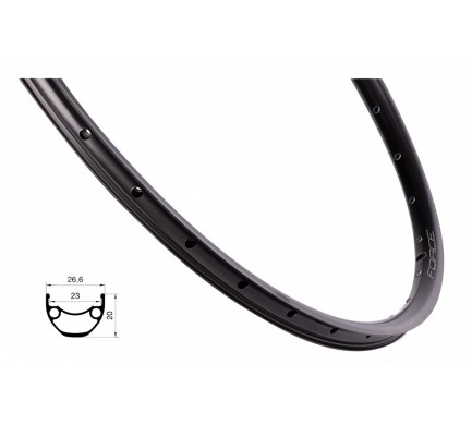 Ráfek FORCE XC DISC 622x23, 36děr, černý
