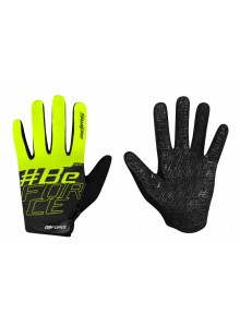 Rukavice FORCE MTB SWIPE letné, čierno-fluo L