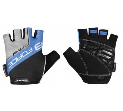 Rukavice FORCE RIVAL, čierno-modré L Rukavice FORCE RIVAL, čierno-modré L