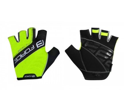 Rukavice FORCE RIVAL, fluo-čierne M Rukavice FORCE RIVAL, fluo-čierne M