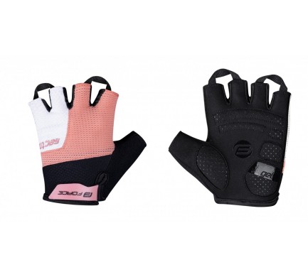 Rukavice FORCE SECTOR LADY gél, čierno-marhuľové M Rukavice FORCE SECTOR LADY gél, čierno-marhuľové M