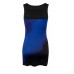 Šaty športové FORCE ABBY, modro-čierne XL