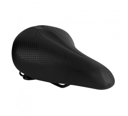Sedlo FORCE SOFT UNI s pružinou, černé