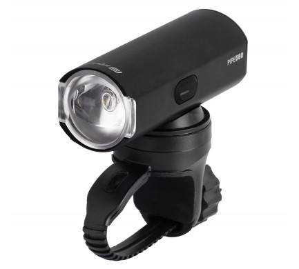 Světlo přední FORCE PIPE 550LM USB, černé