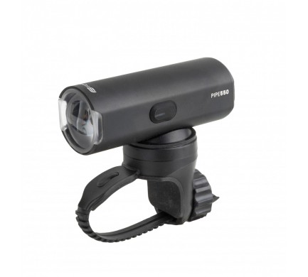 Světlo přední FORCE PIPE 550LM USB, černé