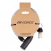 Force ECO špirálový zámok s držiakom 120 cm/8 mm, číry